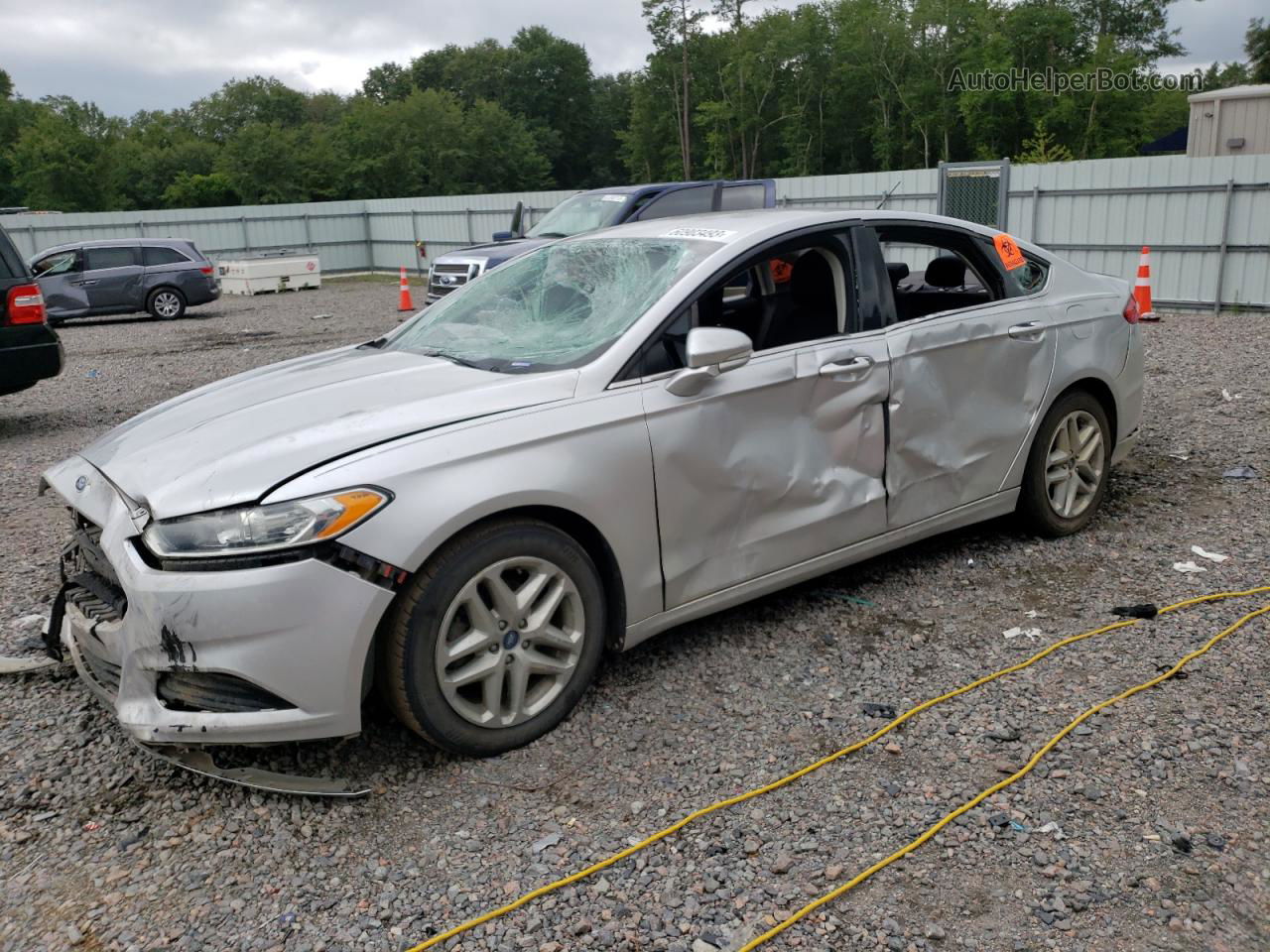 2013 Ford Fusion Se Silver vin: 3FA6P0H72DR263075