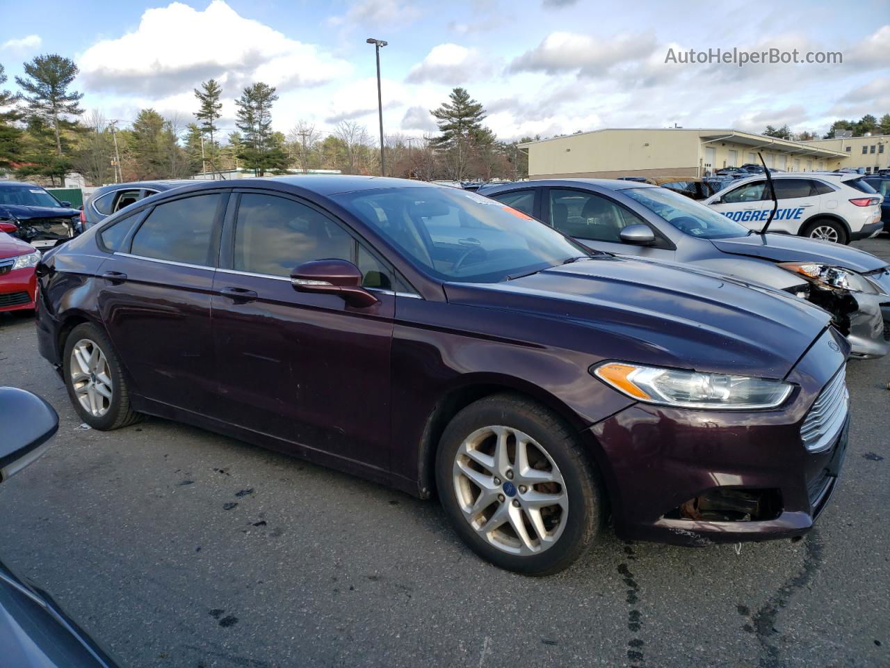 2013 Ford Fusion Se Maroon vin: 3FA6P0H72DR281138