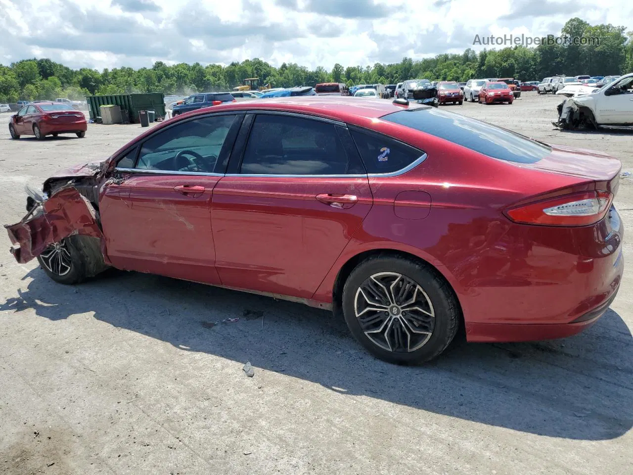 2013 Ford Fusion Se Red vin: 3FA6P0H72DR320357