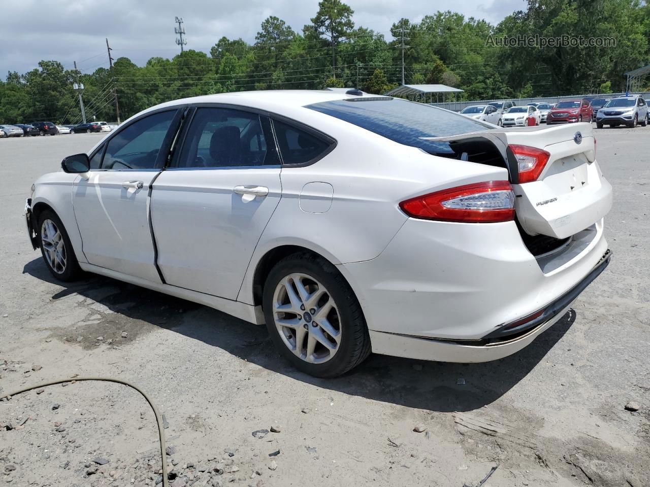 2013 Ford Fusion Se White vin: 3FA6P0H72DR363452