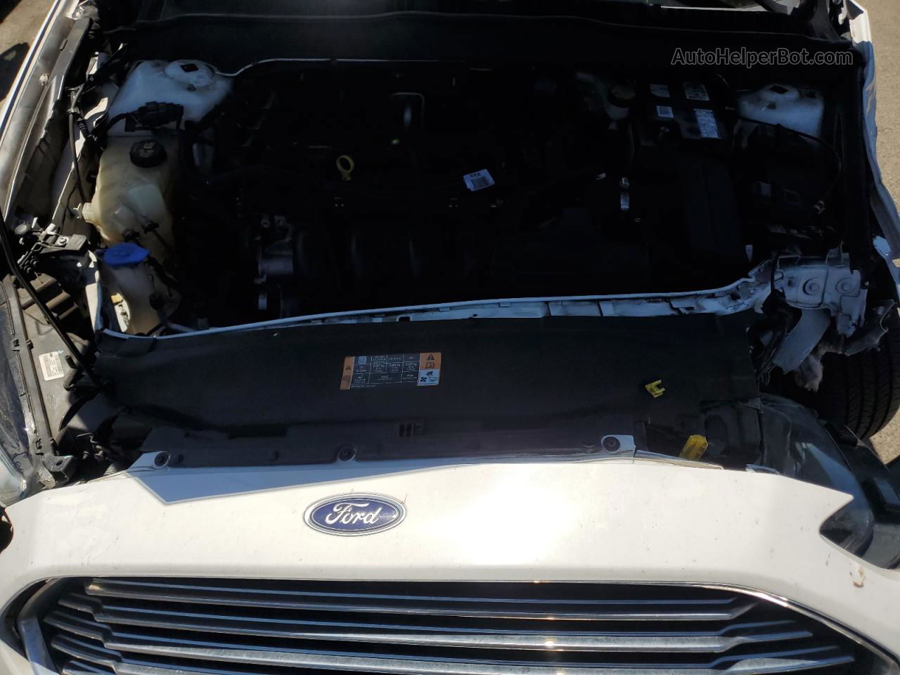 2013 Ford Fusion Se White vin: 3FA6P0H72DR363662