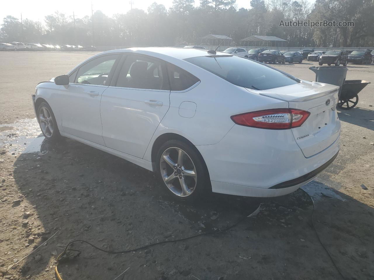 2014 Ford Fusion Se White vin: 3FA6P0H72ER163172