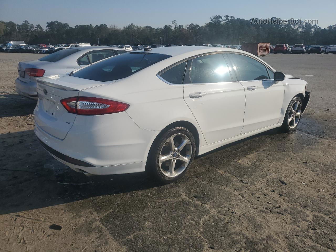 2014 Ford Fusion Se White vin: 3FA6P0H72ER163172