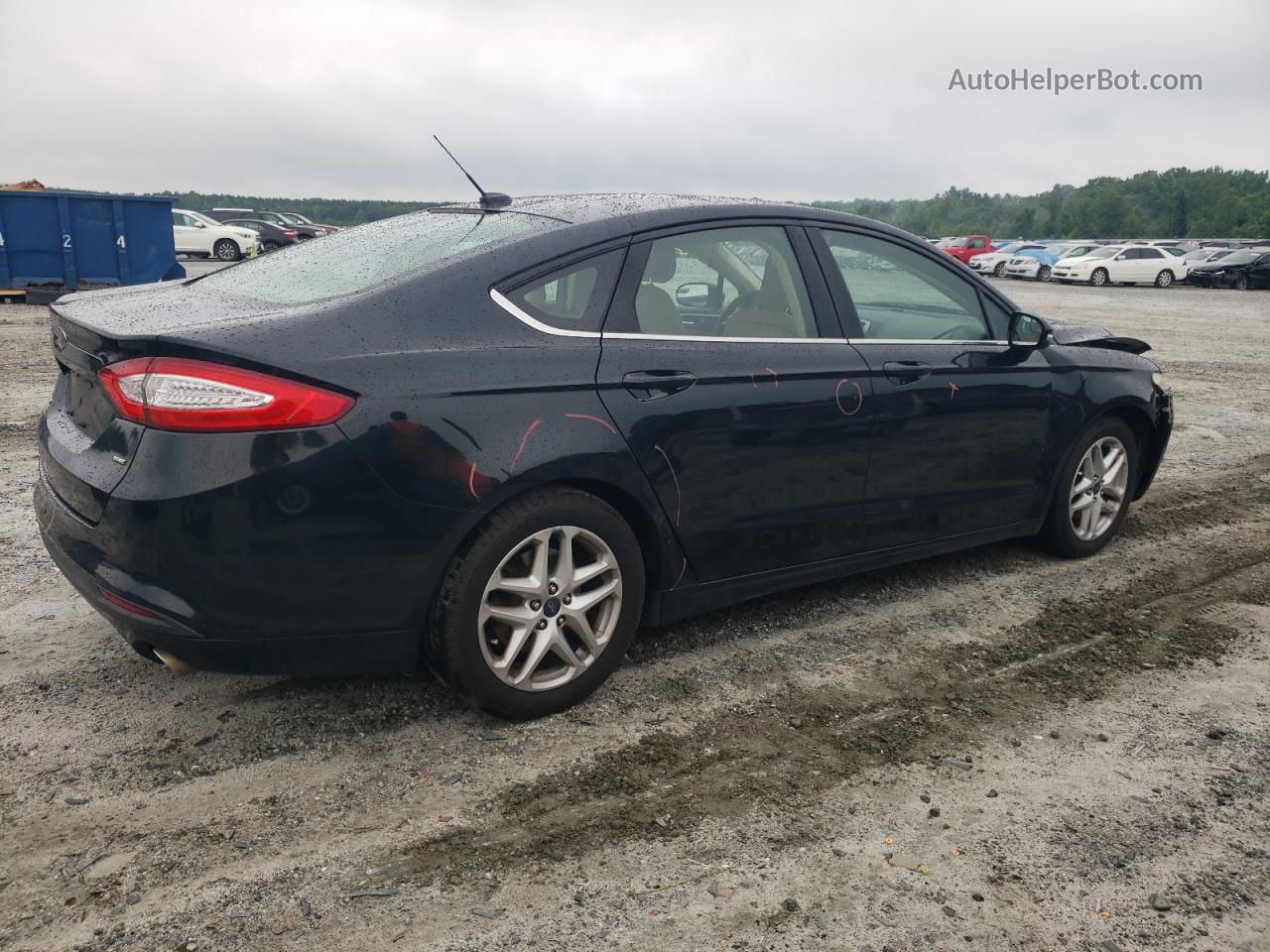 2014 Ford Fusion Se Black vin: 3FA6P0H72ER230658