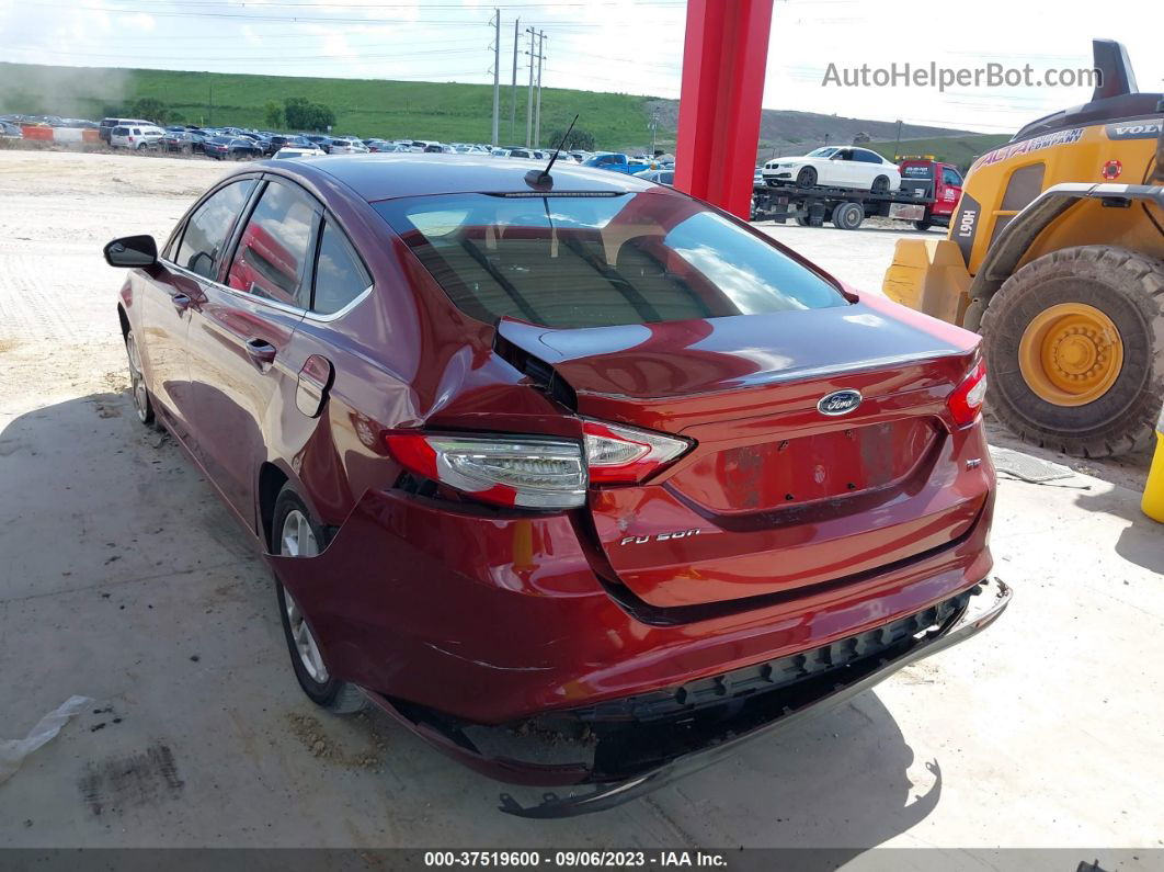 2014 Ford Fusion Se Red vin: 3FA6P0H72ER261683