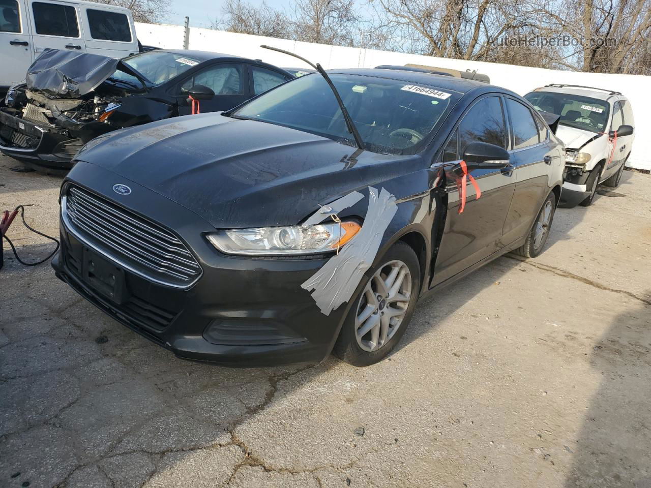 2014 Ford Fusion Se Черный vin: 3FA6P0H72ER285398