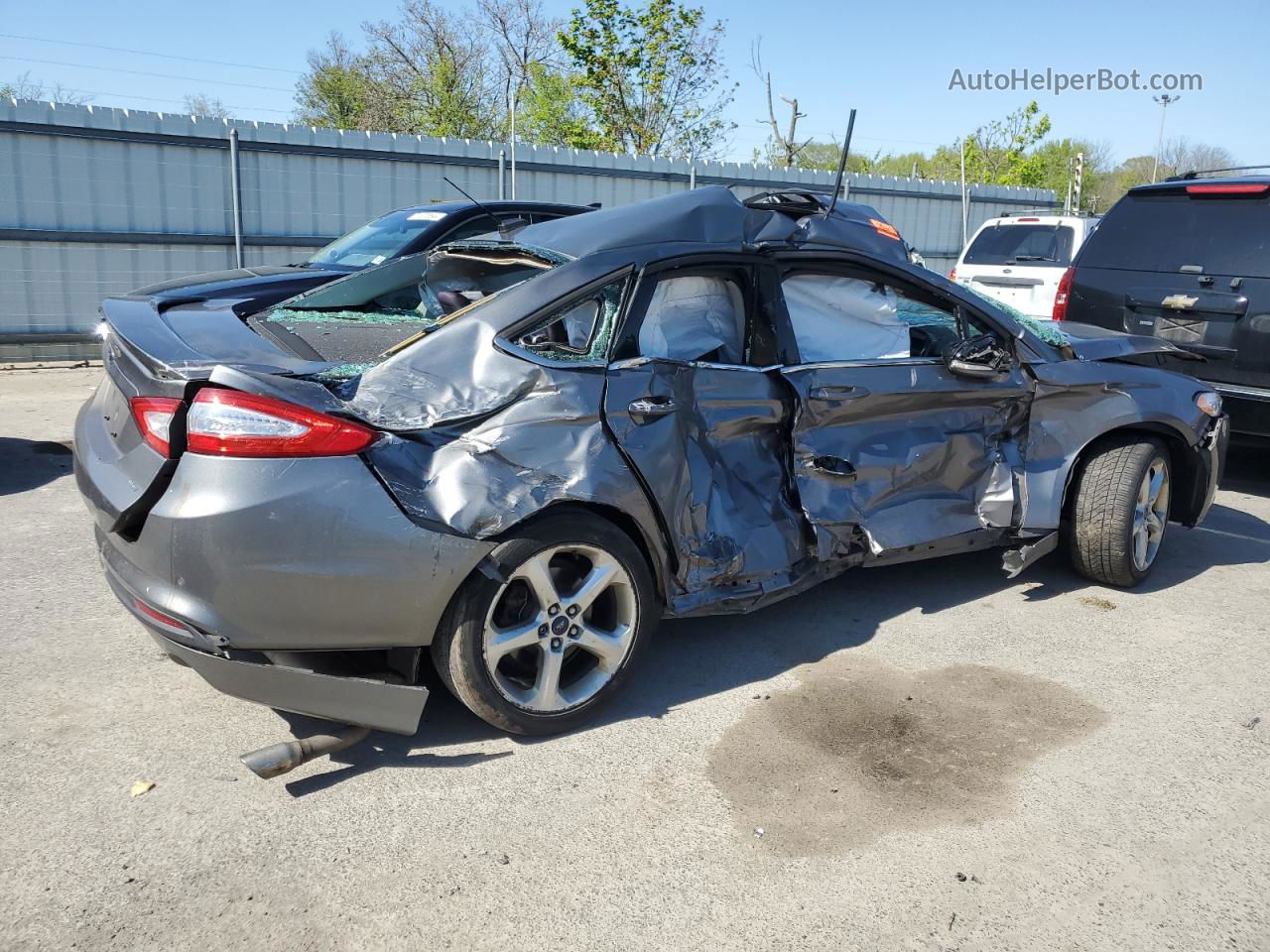 2014 Ford Fusion Se Silver vin: 3FA6P0H72ER303270