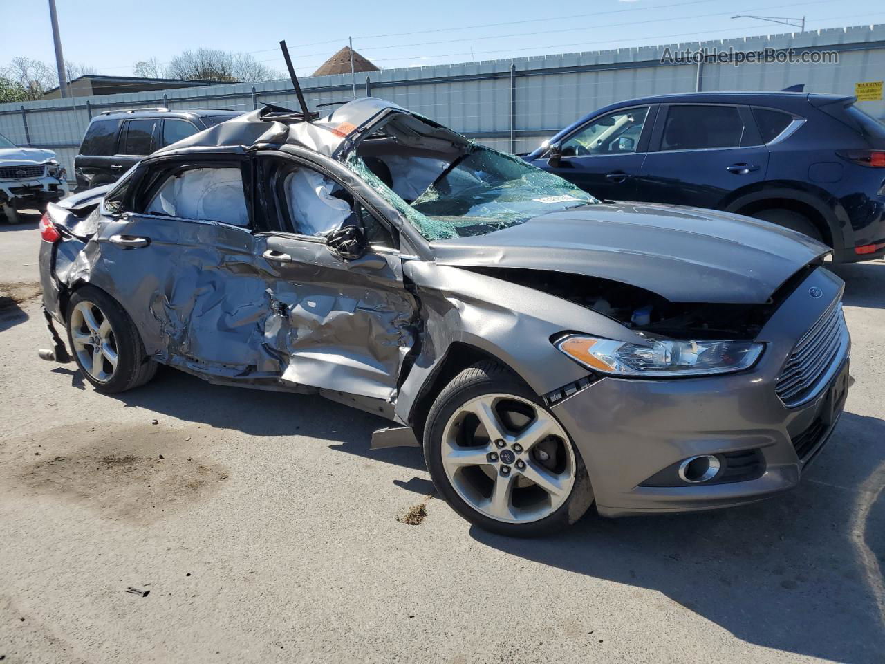 2014 Ford Fusion Se Silver vin: 3FA6P0H72ER303270