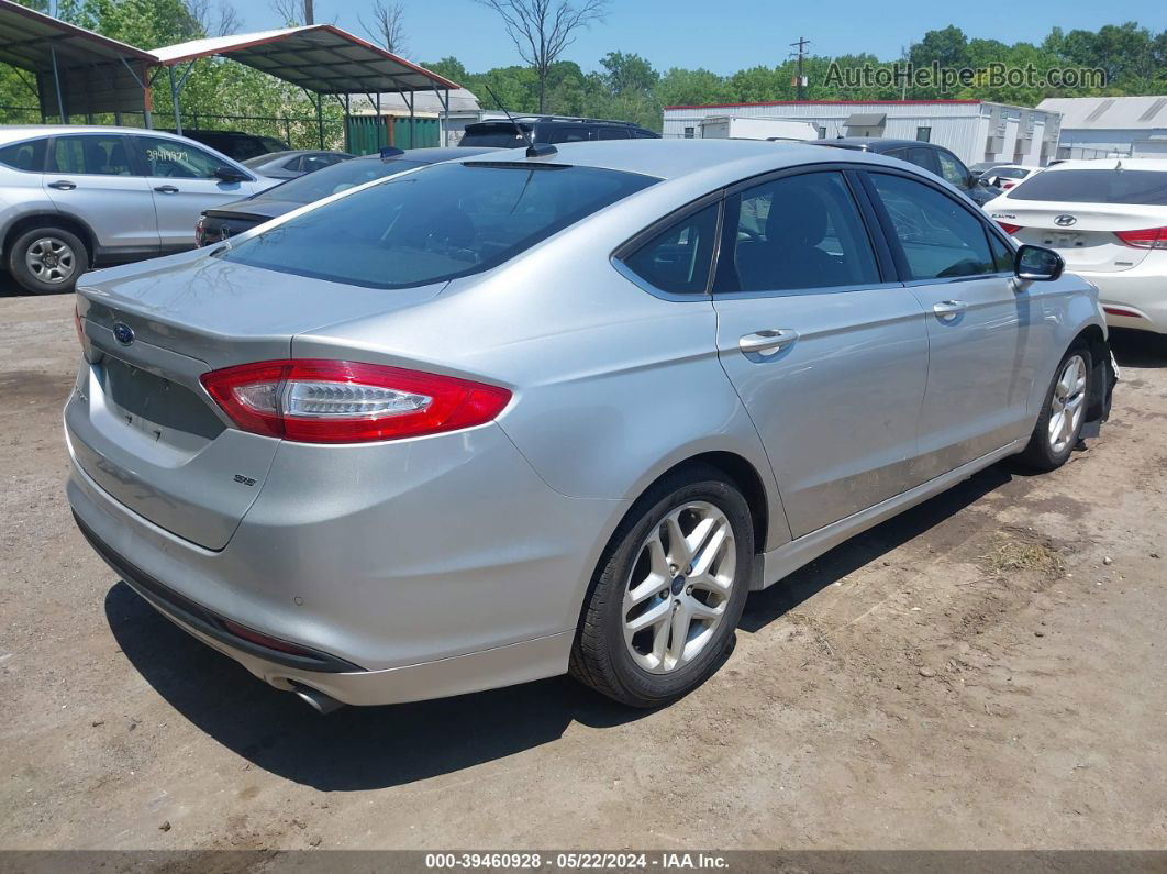 2015 Ford Fusion Se Silver vin: 3FA6P0H72FR100106