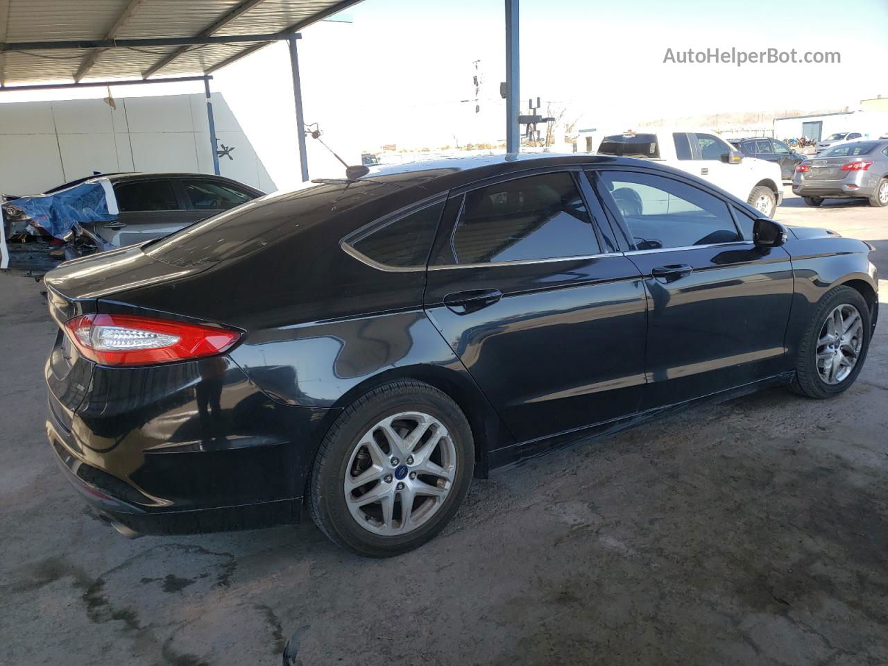 2015 Ford Fusion Se Black vin: 3FA6P0H72FR164615