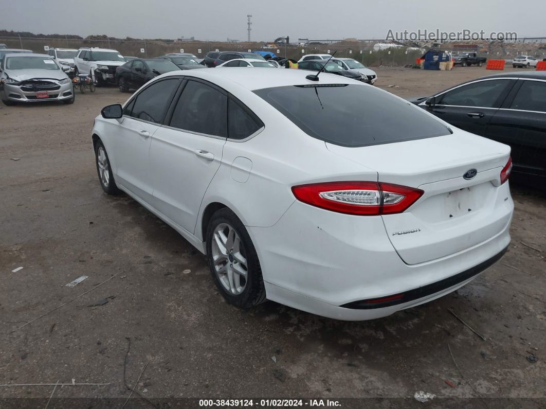 2015 Ford Fusion Se Белый vin: 3FA6P0H72FR185836