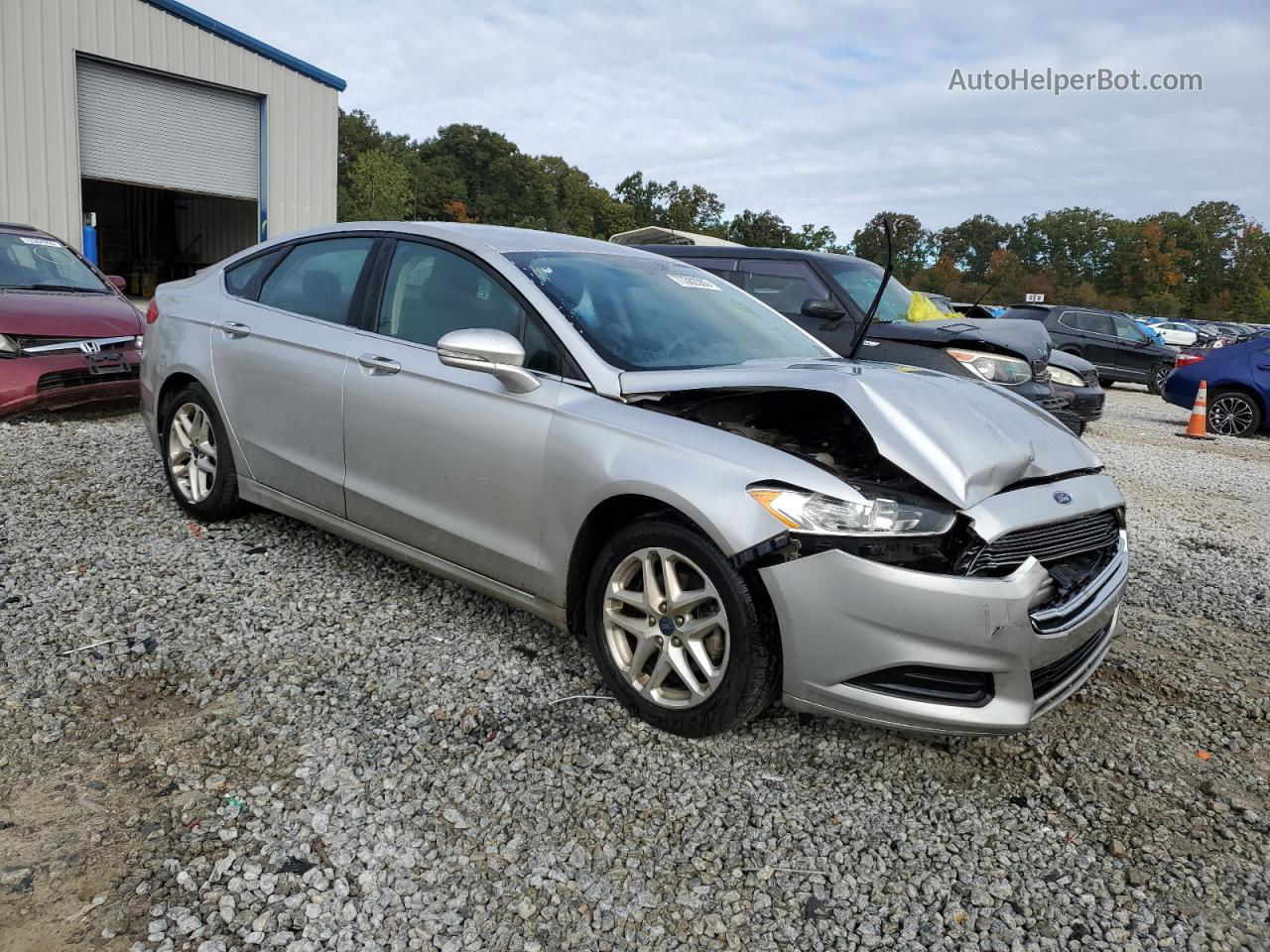 2015 Ford Fusion Se Silver vin: 3FA6P0H72FR287914