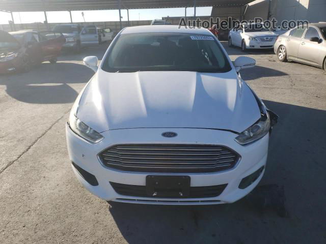 2016 Ford Fusion Se White vin: 3FA6P0H72GR116596