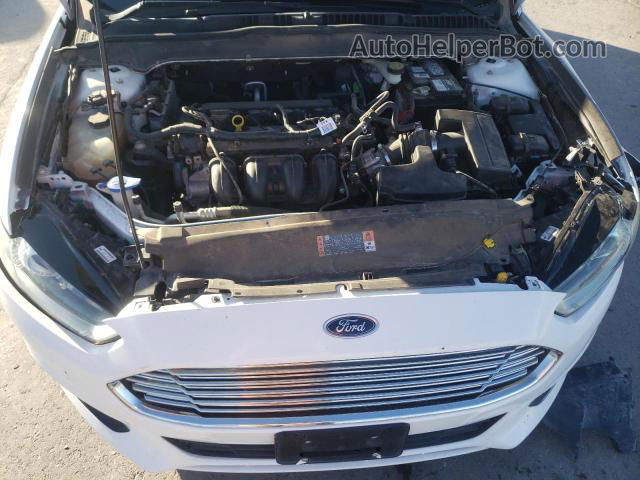 2016 Ford Fusion Se White vin: 3FA6P0H72GR116596