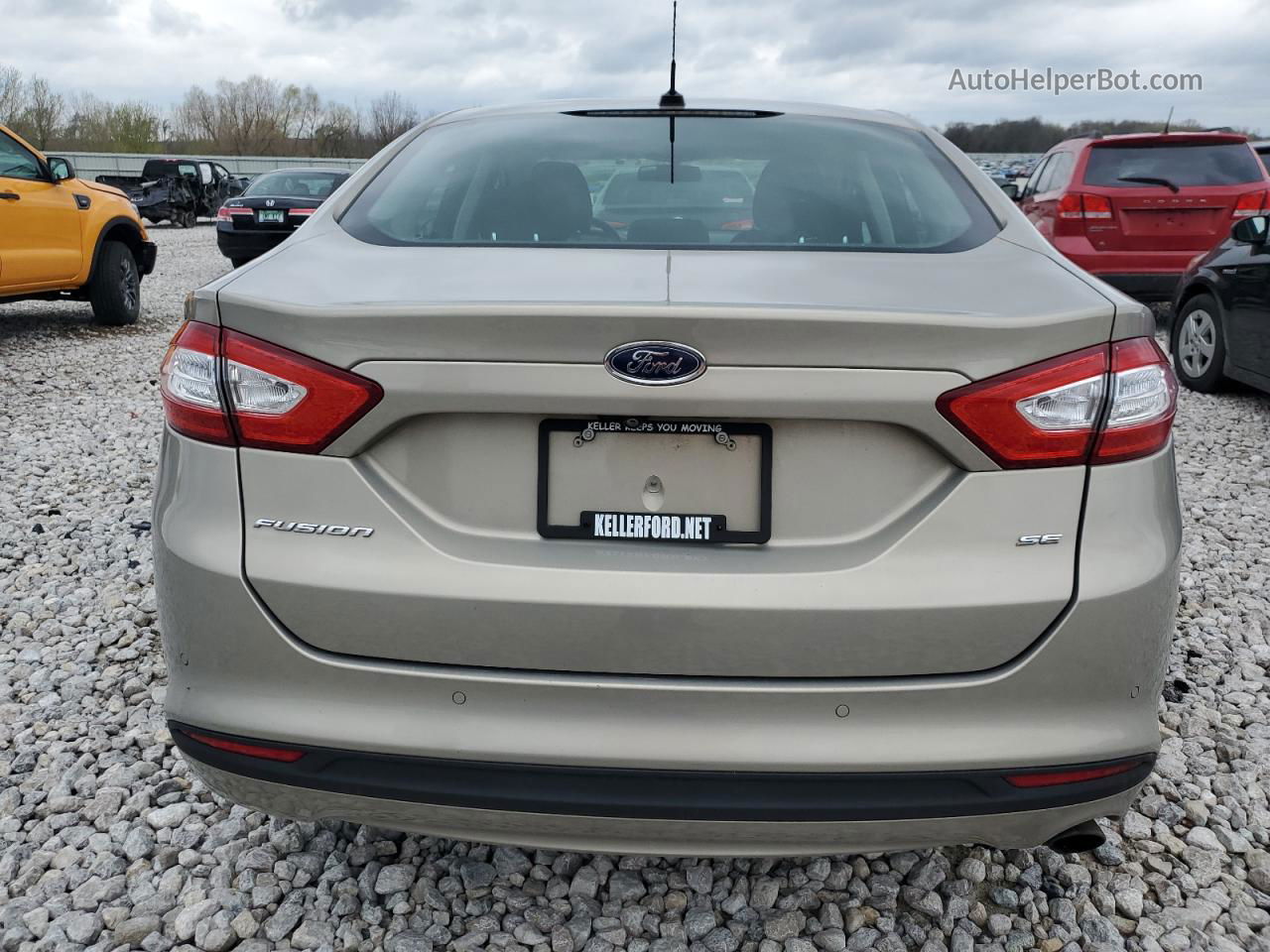 2016 Ford Fusion Se Silver vin: 3FA6P0H72GR164616