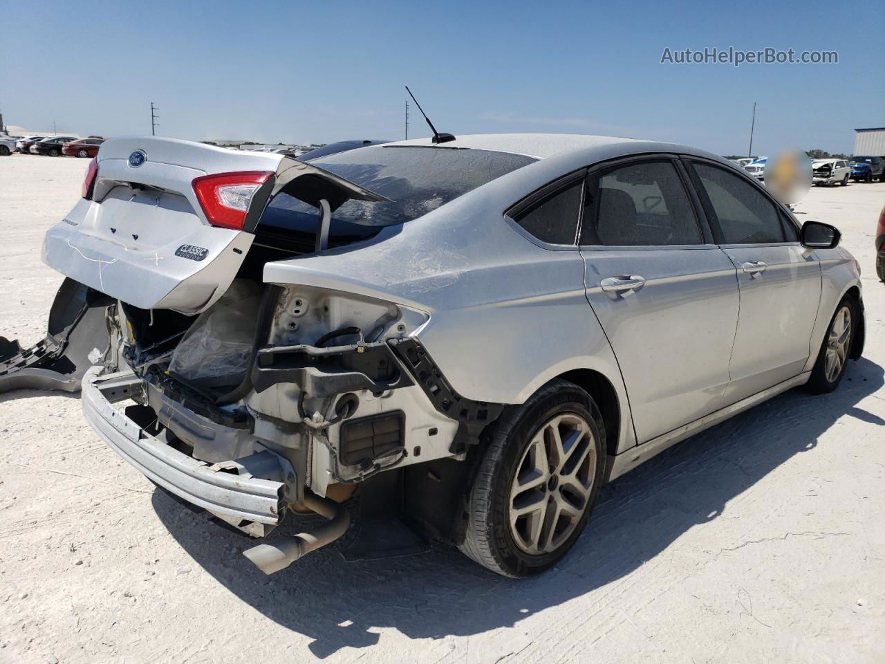 2016 Ford Fusion Se Silver vin: 3FA6P0H72GR207867