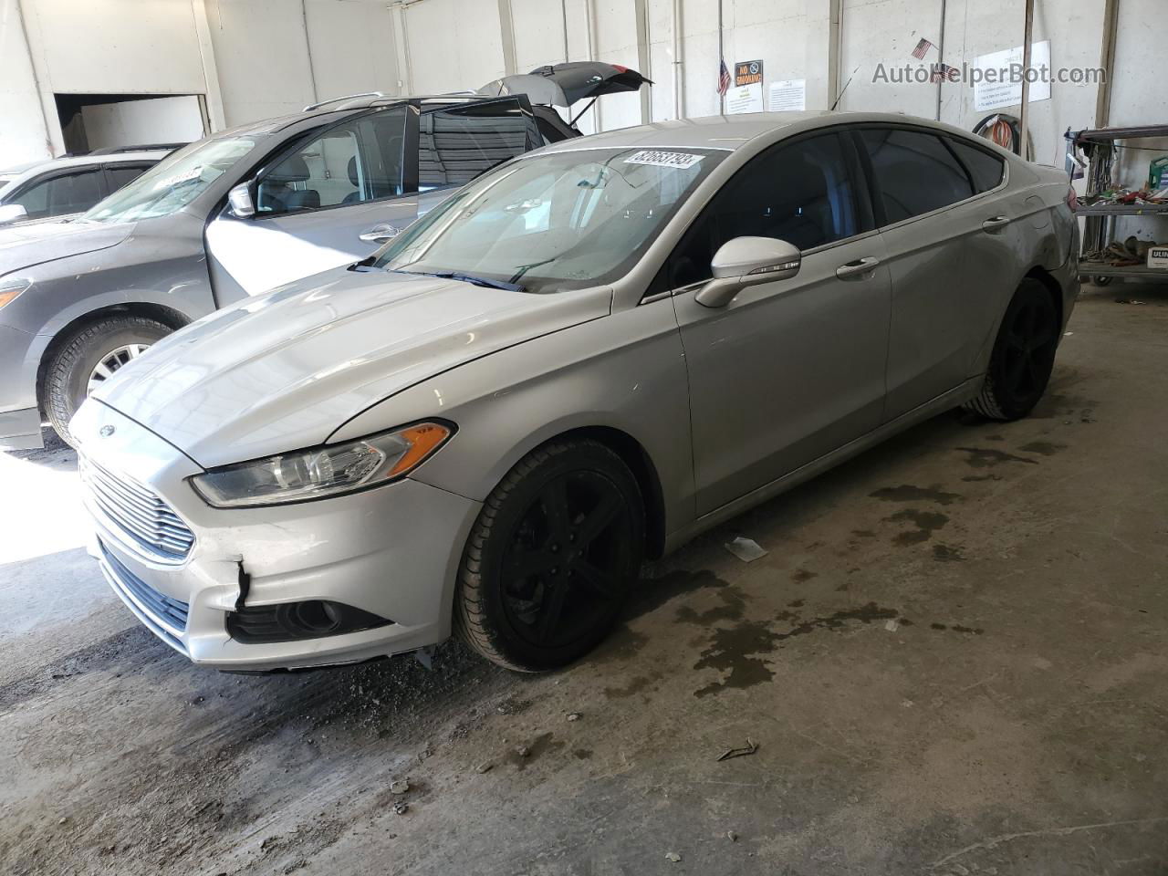 2016 Ford Fusion Se Silver vin: 3FA6P0H72GR254154