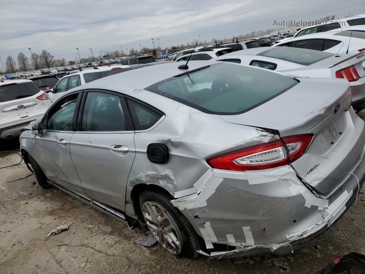 2016 Ford Fusion Se Silver vin: 3FA6P0H72GR321836