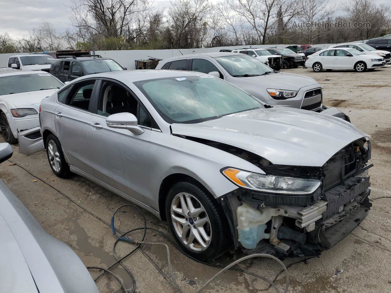 2016 Ford Fusion Se Silver vin: 3FA6P0H72GR321836