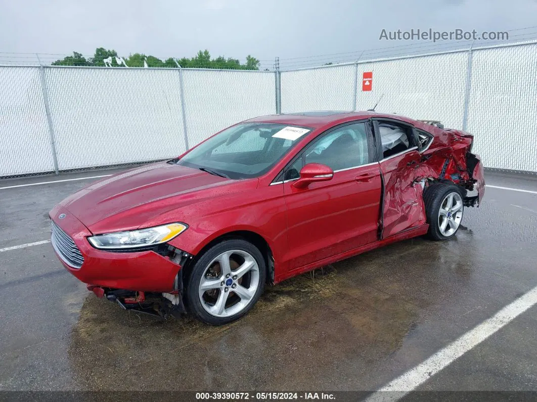 2016 Ford Fusion Se Red vin: 3FA6P0H72GR353296