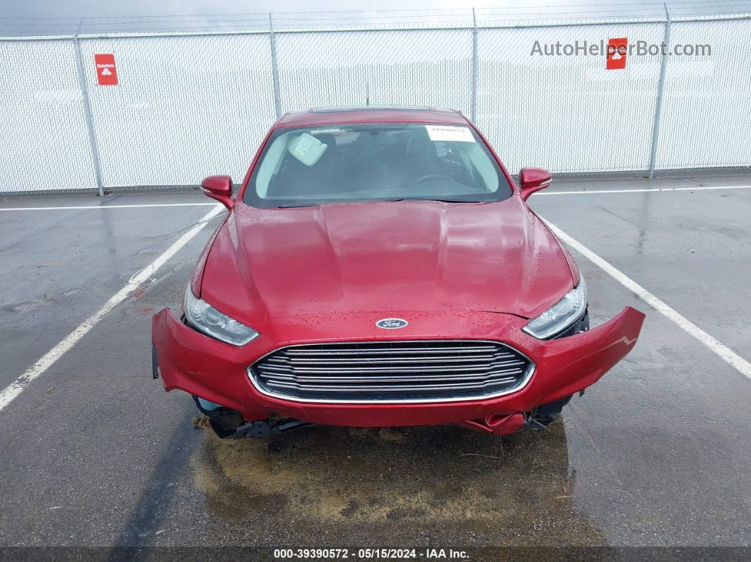 2016 Ford Fusion Se Red vin: 3FA6P0H72GR353296