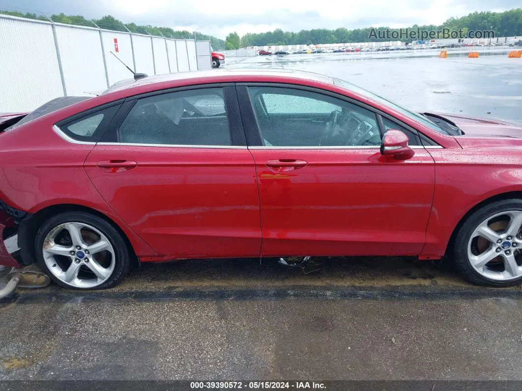 2016 Ford Fusion Se Красный vin: 3FA6P0H72GR353296