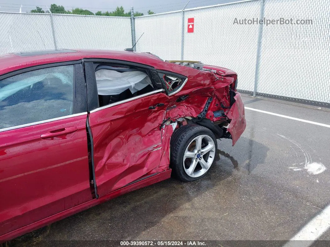 2016 Ford Fusion Se Red vin: 3FA6P0H72GR353296