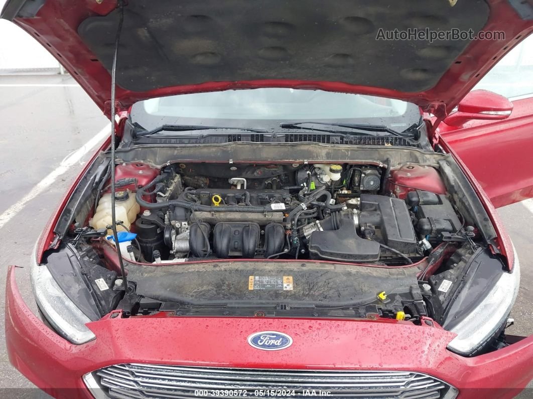 2016 Ford Fusion Se Red vin: 3FA6P0H72GR353296