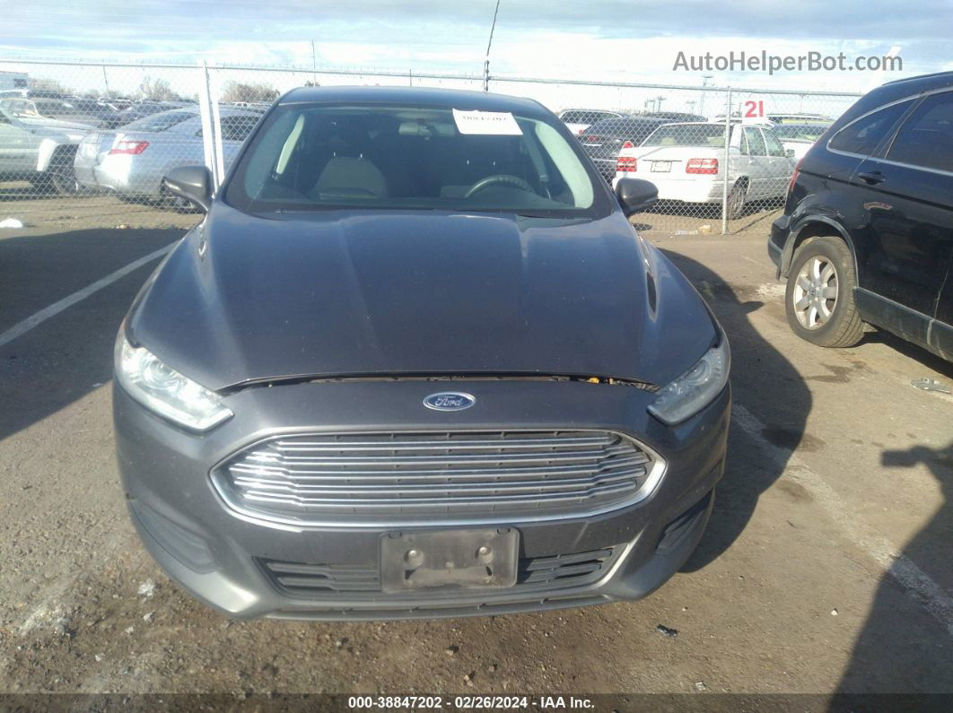 2016 Ford Fusion Se Gray vin: 3FA6P0H72GR357543