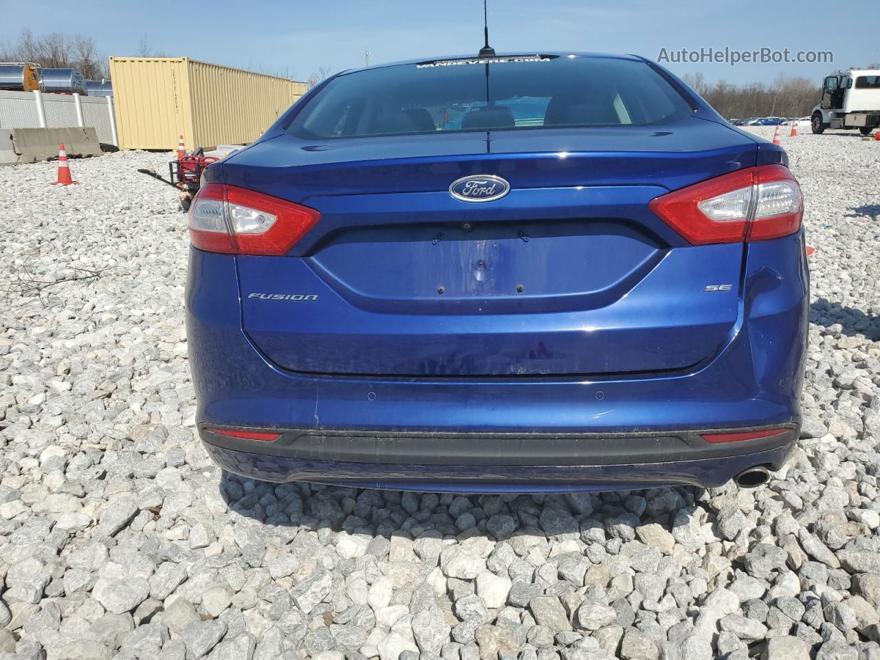 2016 Ford Fusion Se Blue vin: 3FA6P0H72GR381633