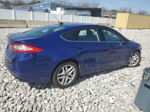 2016 Ford Fusion Se Синий vin: 3FA6P0H72GR381633