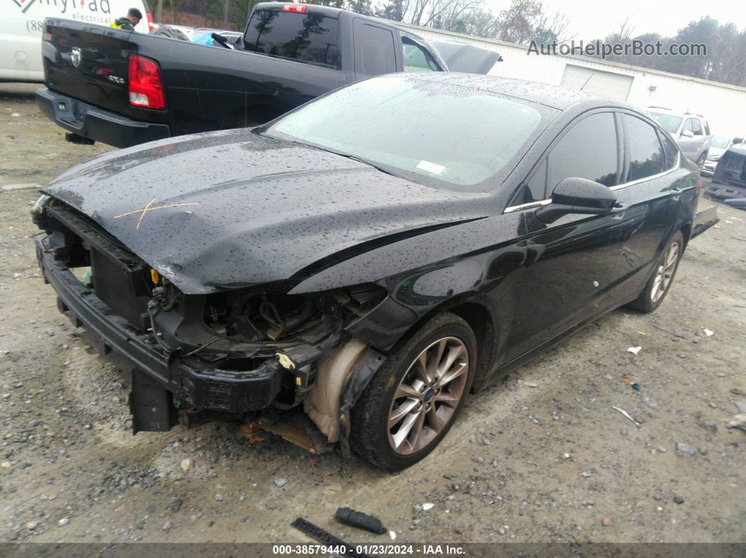 2017 Ford Fusion Se Black vin: 3FA6P0H72HR180073