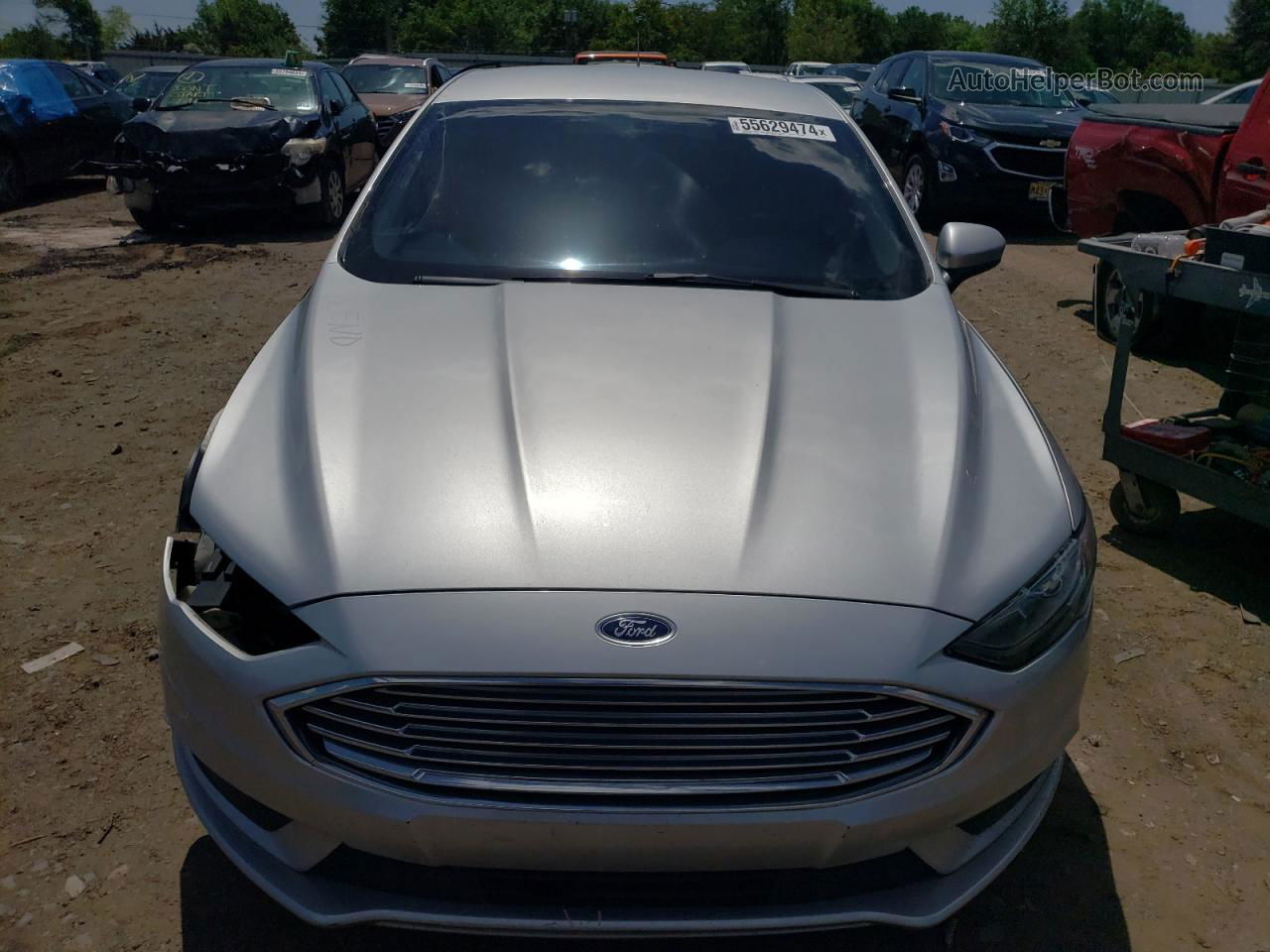 2017 Ford Fusion Se Silver vin: 3FA6P0H72HR226209