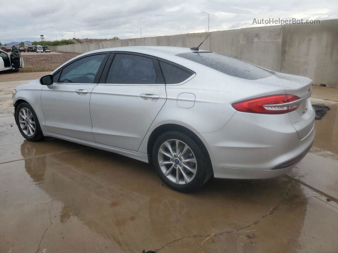 2017 Ford Fusion Se Silver vin: 3FA6P0H72HR235721