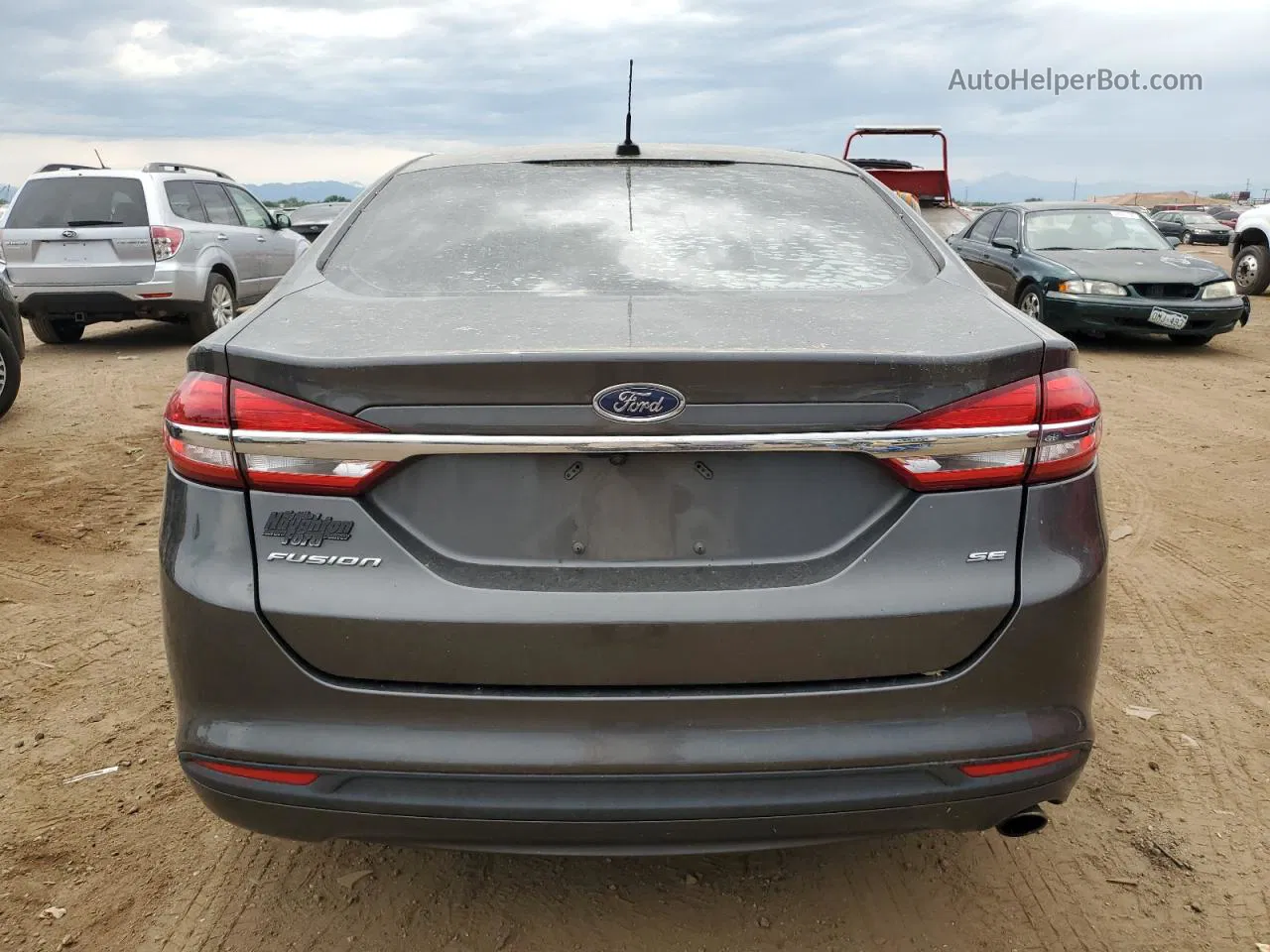 2017 Ford Fusion Se Gray vin: 3FA6P0H72HR416463