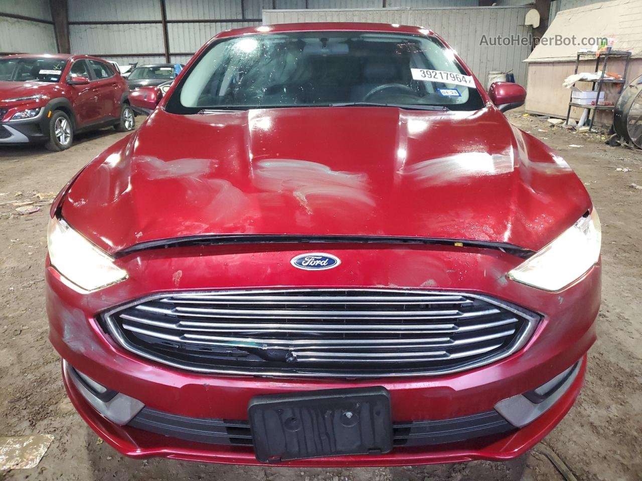 2018 Ford Fusion Se Красный vin: 3FA6P0H72JR225311