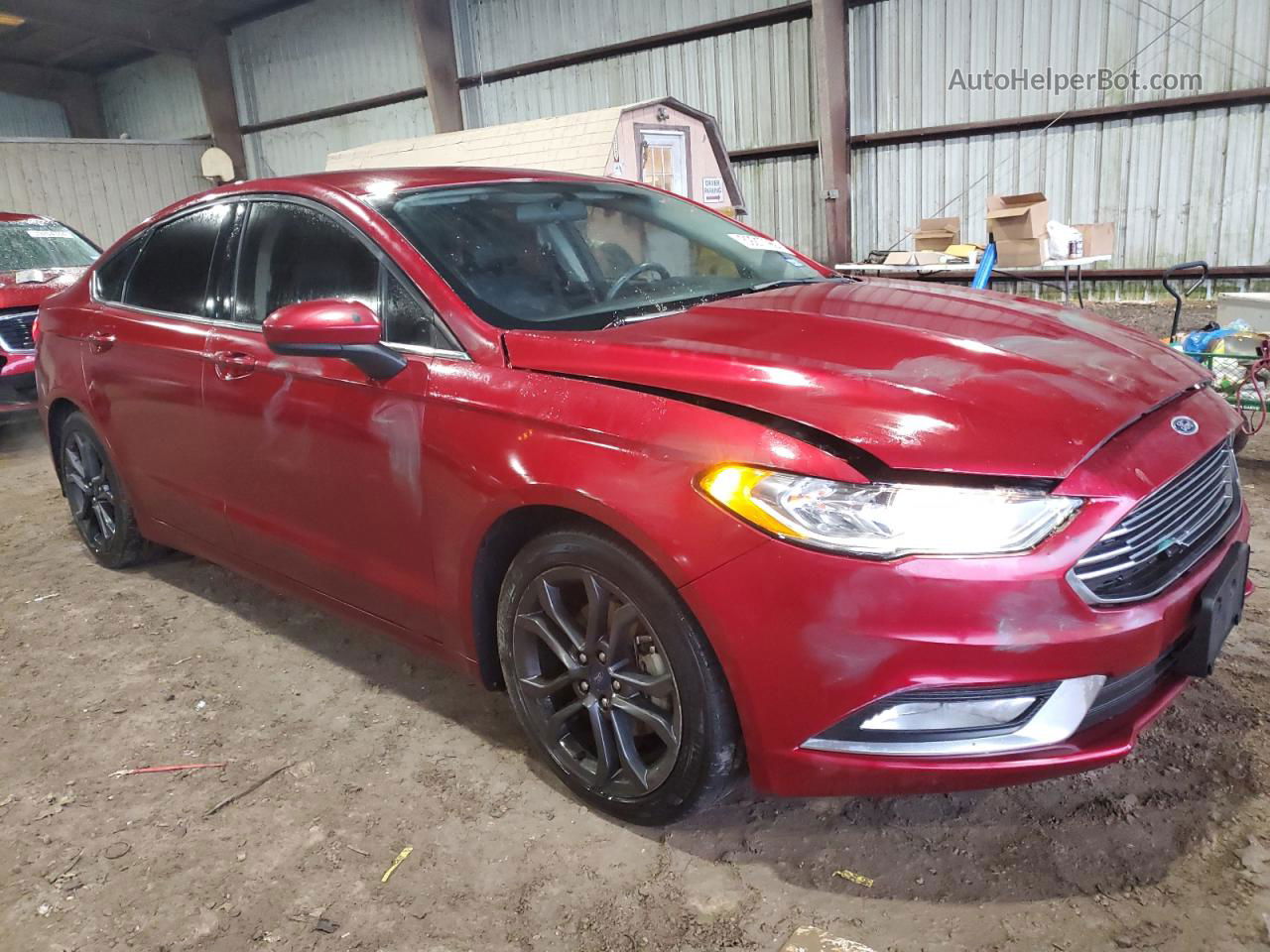 2018 Ford Fusion Se Красный vin: 3FA6P0H72JR225311