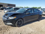 2018 Ford Fusion Se Black vin: 3FA6P0H72JR257627