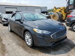 2019 Ford Fusion Se Black vin: 3FA6P0H72KR123296