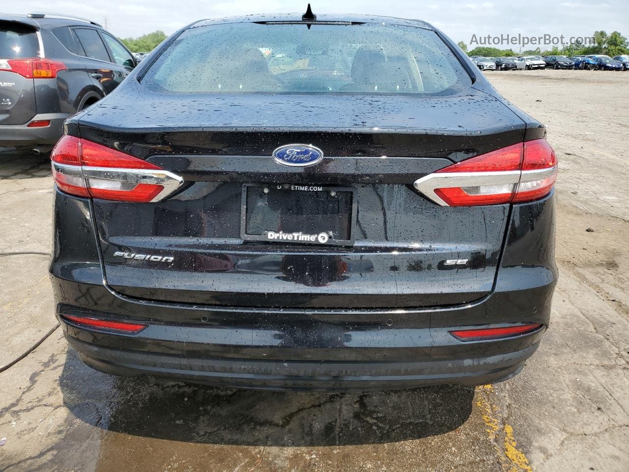2019 Ford Fusion Se Черный vin: 3FA6P0H72KR123296
