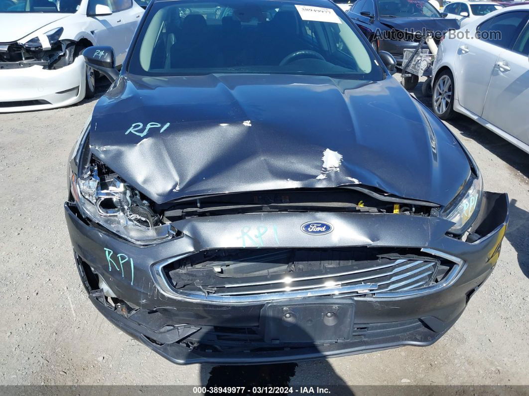 2020 Ford Fusion Se Gray vin: 3FA6P0H72LR262734