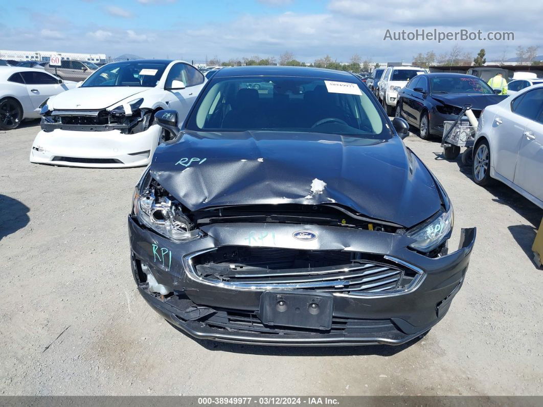 2020 Ford Fusion Se Gray vin: 3FA6P0H72LR262734