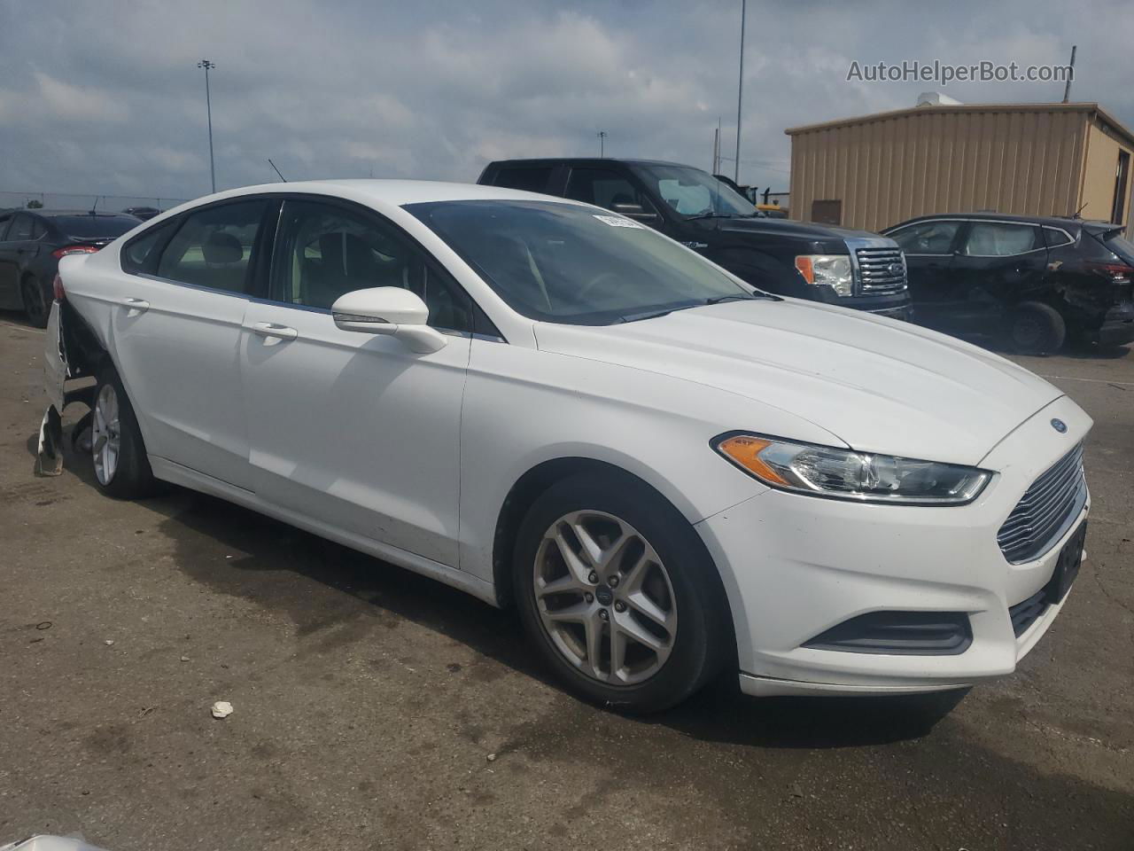 2013 Ford Fusion Se White vin: 3FA6P0H73DR222289