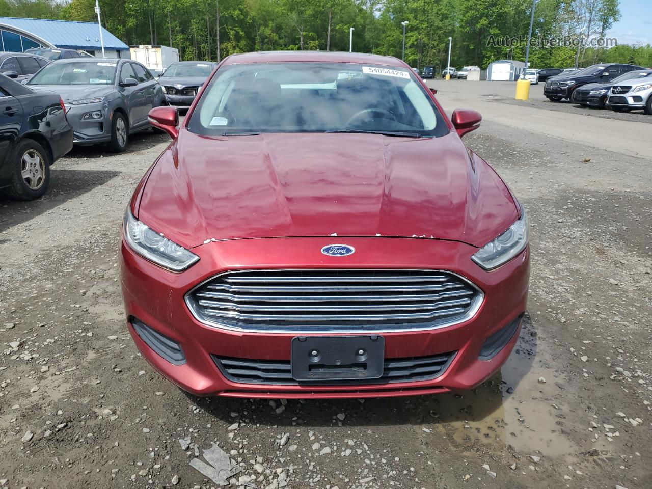 2013 Ford Fusion Se Красный vin: 3FA6P0H73DR240047