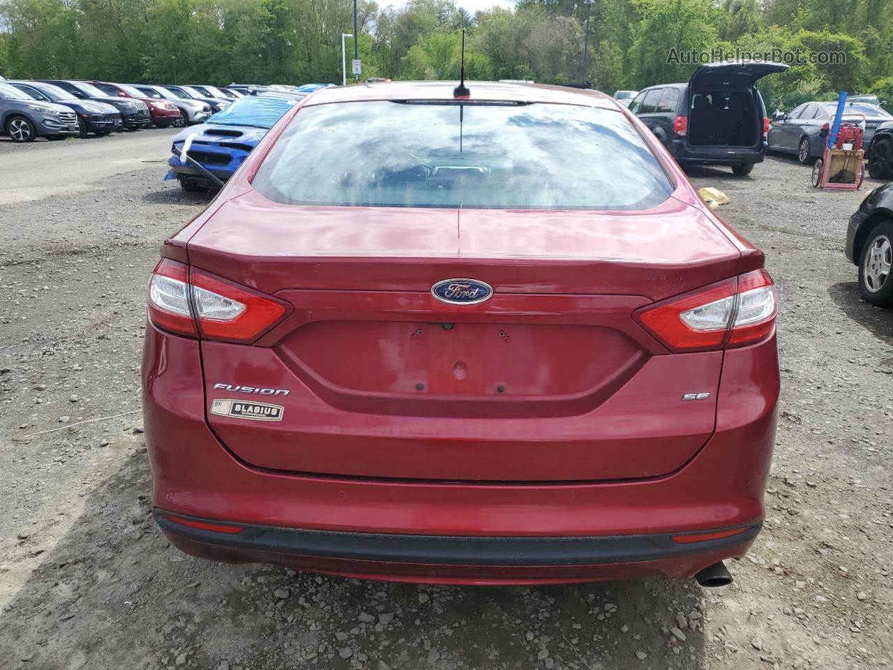 2013 Ford Fusion Se Красный vin: 3FA6P0H73DR240047