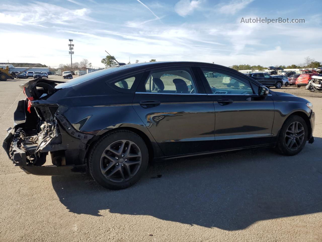 2013 Ford Fusion Se Black vin: 3FA6P0H73DR316110