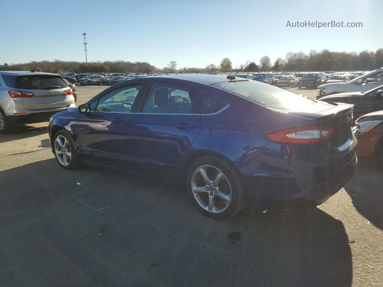 2014 Ford Fusion Se Синий vin: 3FA6P0H73ER125515