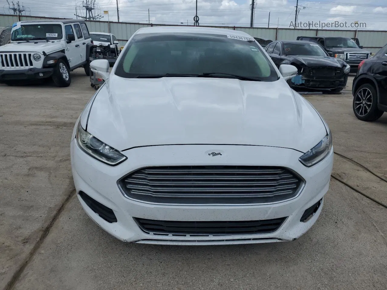 2014 Ford Fusion Se Белый vin: 3FA6P0H73ER126308