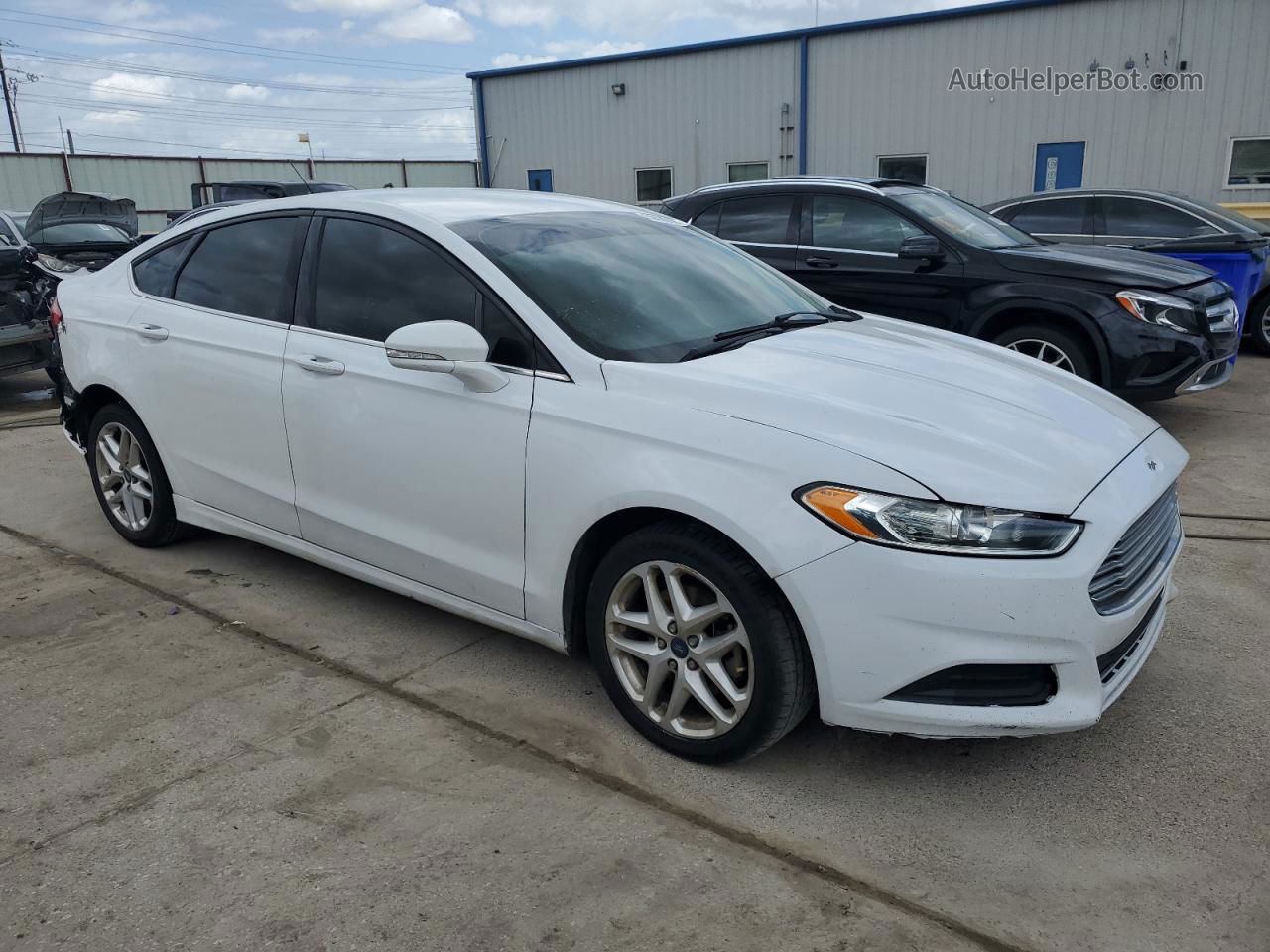 2014 Ford Fusion Se White vin: 3FA6P0H73ER126308