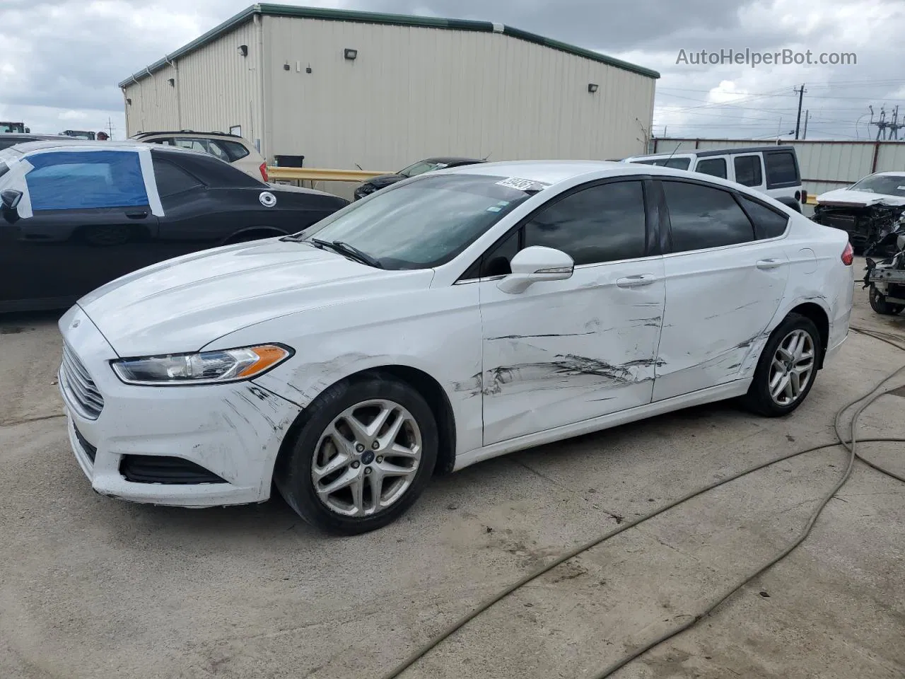 2014 Ford Fusion Se White vin: 3FA6P0H73ER126308